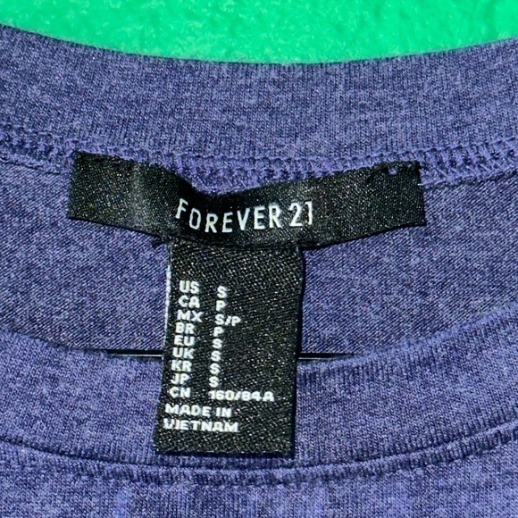 FOREVER 21 Blue T-Shirt Dress Size Small - Picture 4 of 4